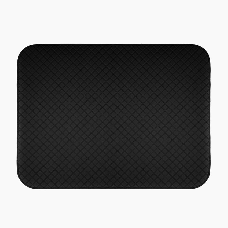 Nappa Leather Universal Car Boot Mat in Smoky Black